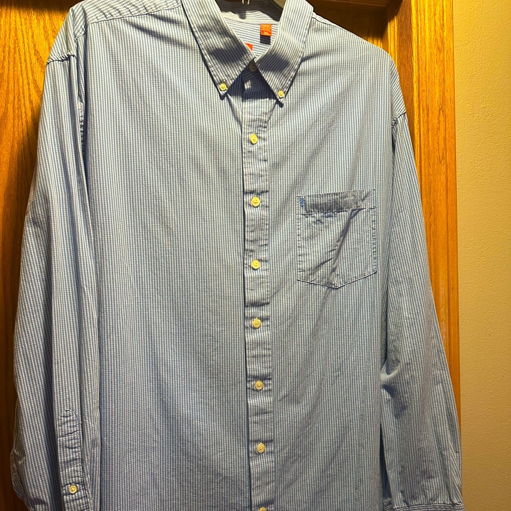 Men's Blue Striped Shirt